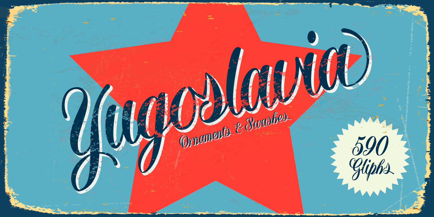 Example font Yugoslavia #6
